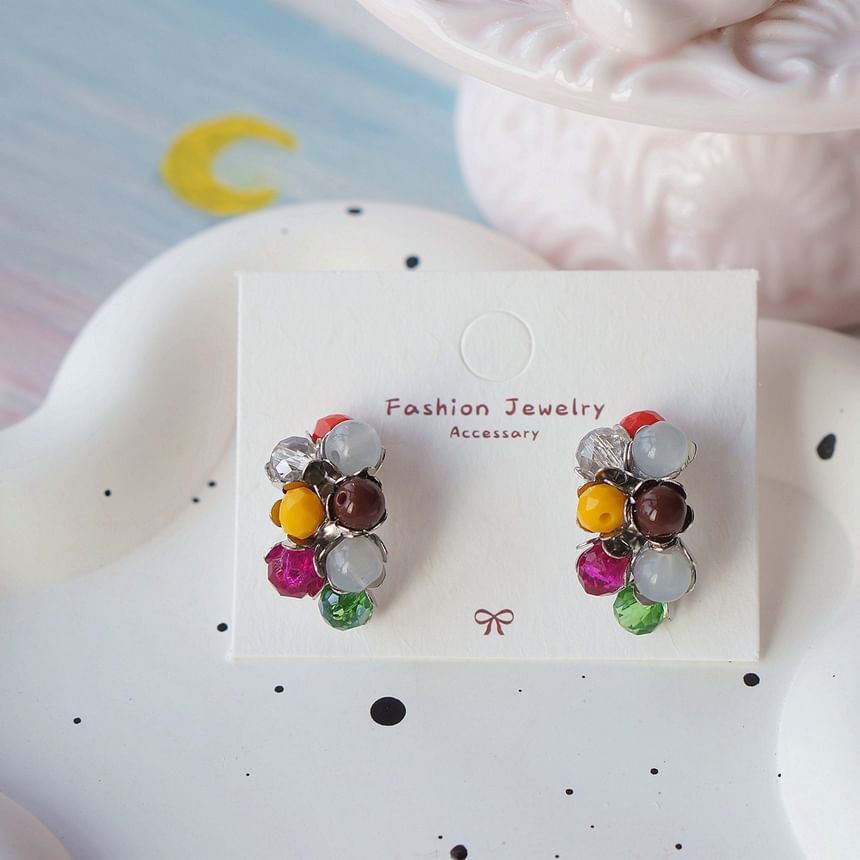 Stud Sterling Silver Earring 925 Bead