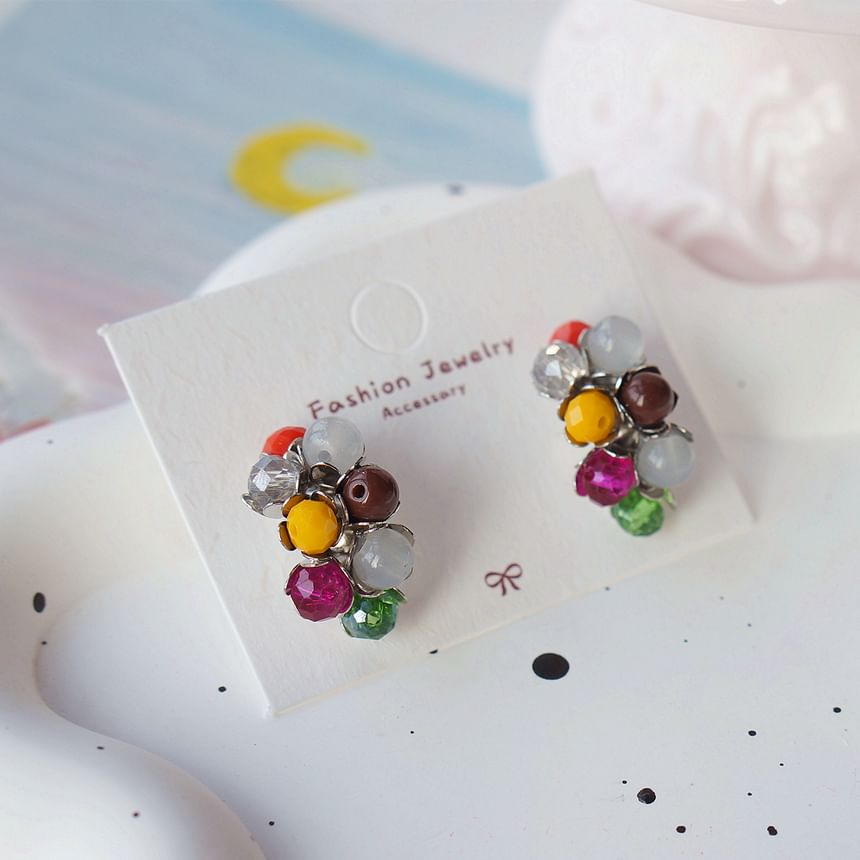 Stud Sterling Silver Earring 925 Bead