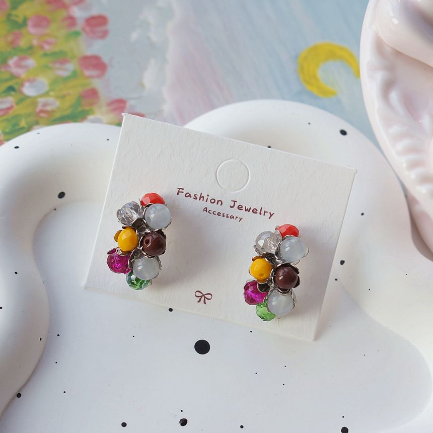 Stud Sterling Silver Earring 925 Bead