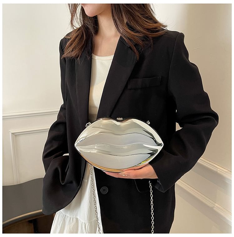 Bag Crossbody Strap Lips Chain