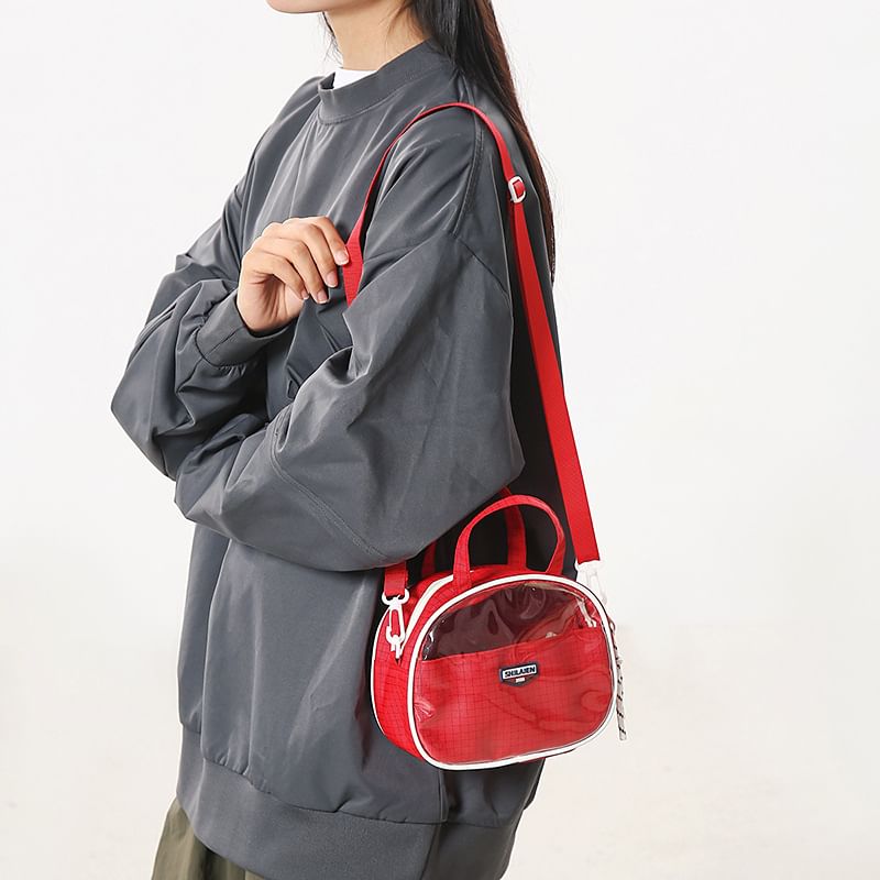 Bag Plaid Crossbody Lettering