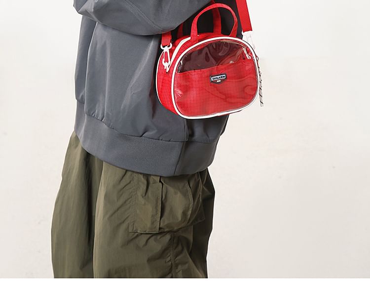 Bag Plaid Crossbody Lettering