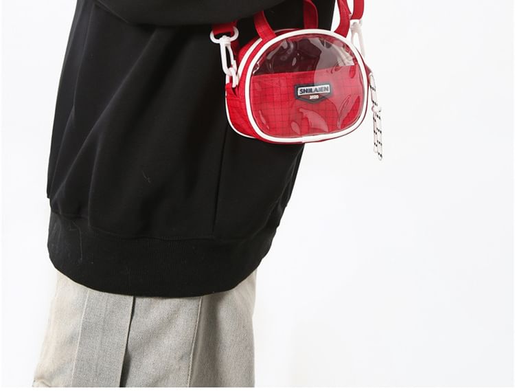 Bag Plaid Crossbody Lettering