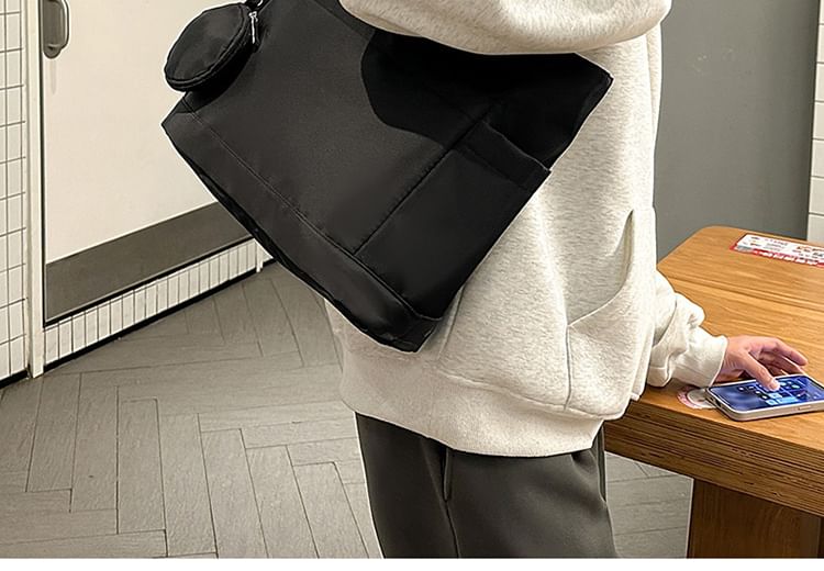 Set: Purse + Plain Coin Tote Bag