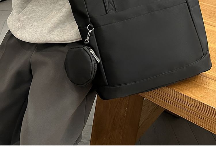 Set: Purse + Plain Coin Tote Bag