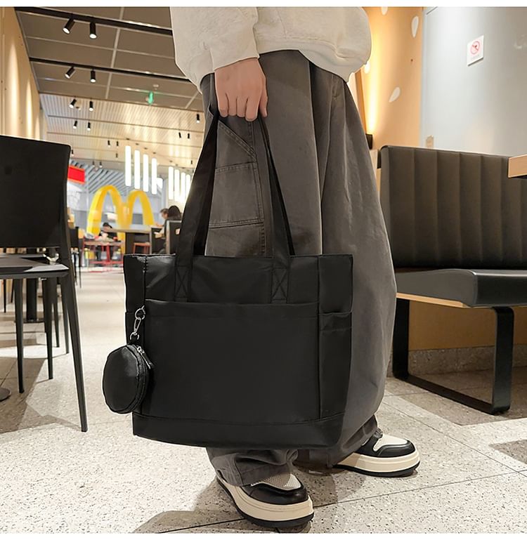 Set: Purse + Plain Coin Tote Bag