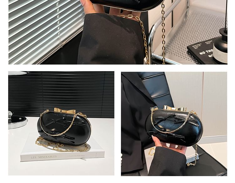 Chain Bag Strap Bow Crossbody