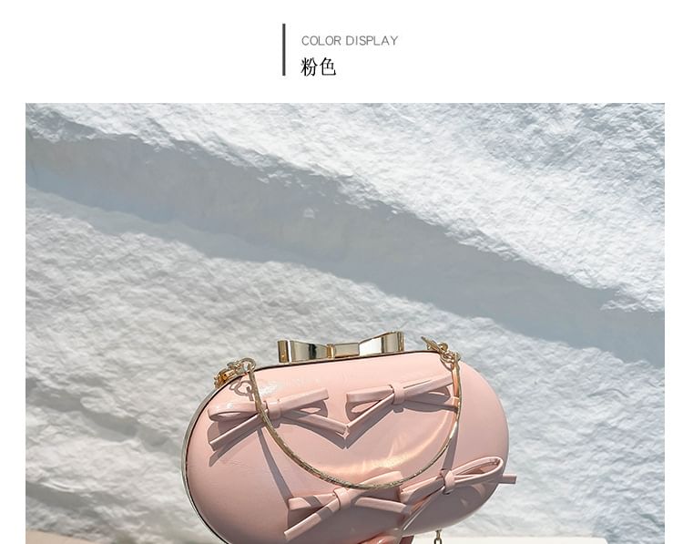 Chain Bag Strap Bow Crossbody