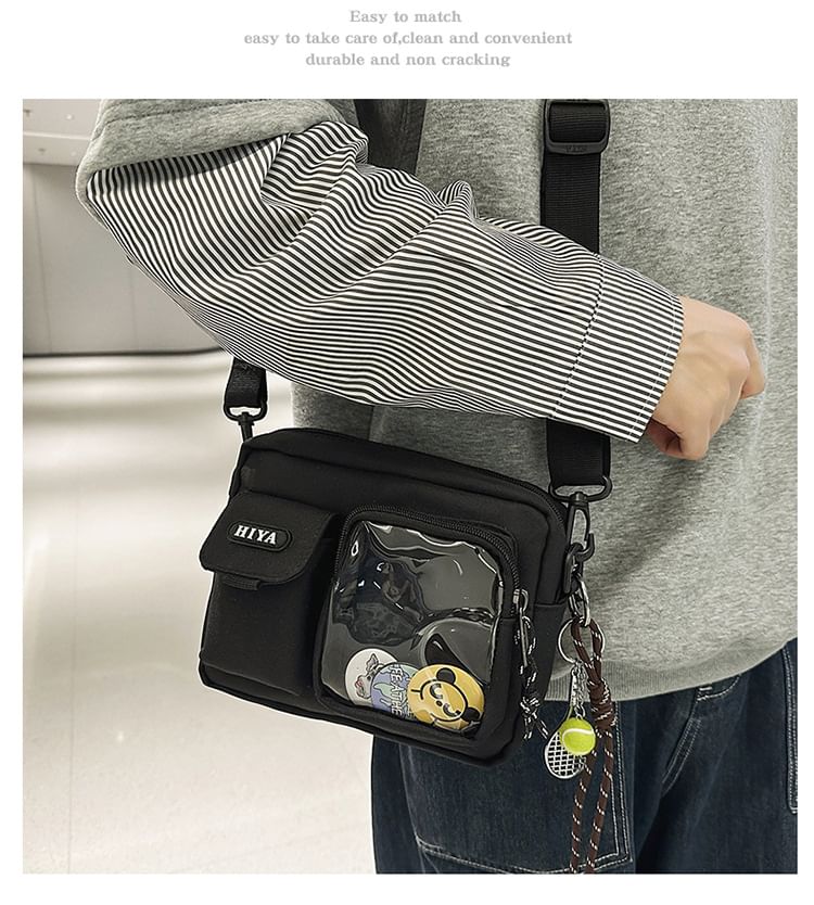 Lettering + Multi-Pocket Set: Bag Badge Crossbody