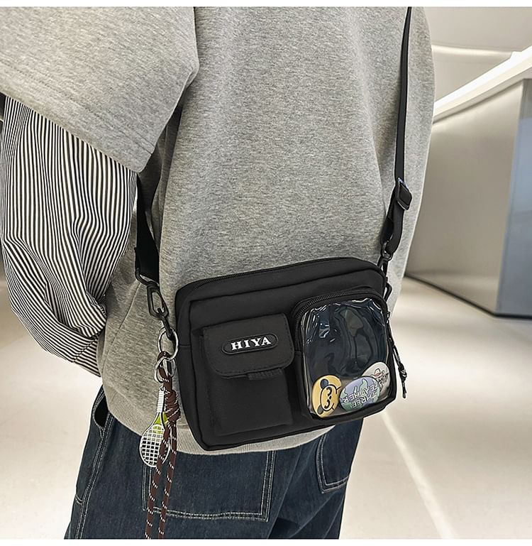 Lettering + Multi-Pocket Set: Bag Badge Crossbody