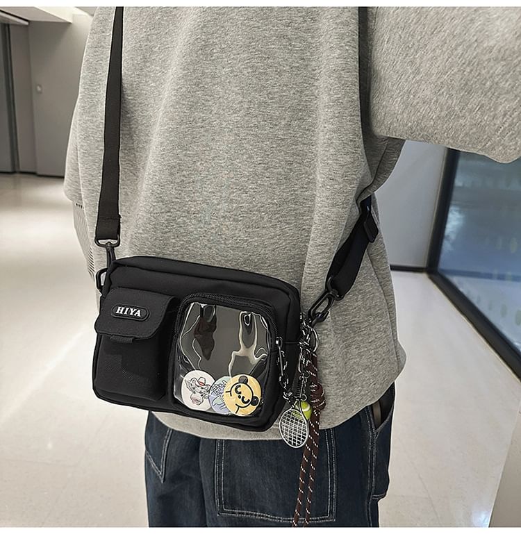 Lettering + Multi-Pocket Set: Bag Badge Crossbody