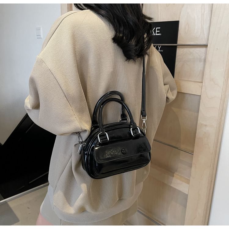 Crossbody Multi-Pocket Leather Faux Bag