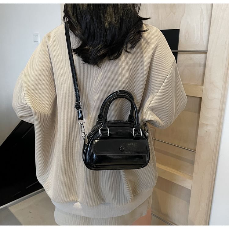 Crossbody Multi-Pocket Leather Faux Bag