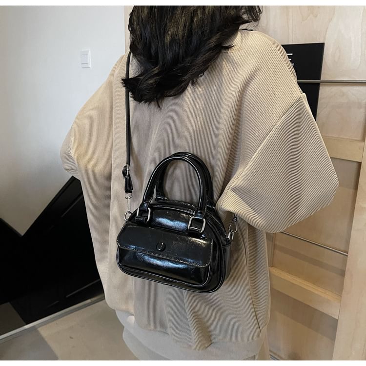 Crossbody Multi-Pocket Leather Faux Bag