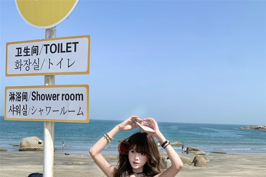 Tie-Up Asymmetrical Top Cami Floral Print