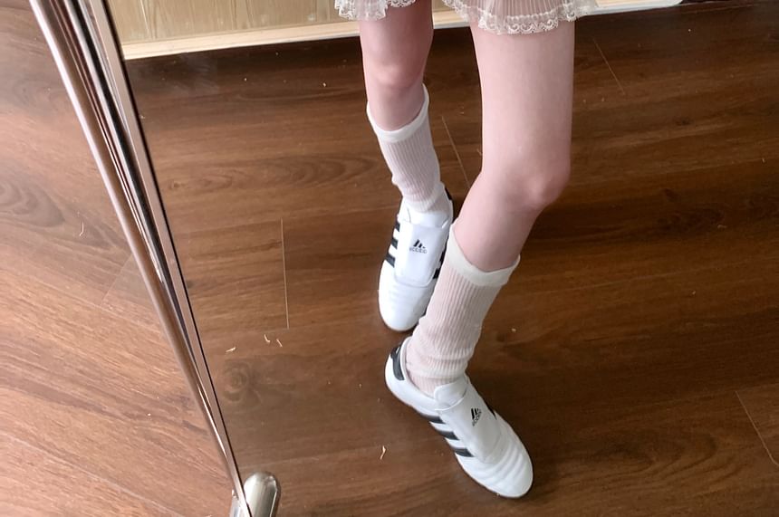 Waist Skirt Tiered A-Line High Mini Panel Lace Plain