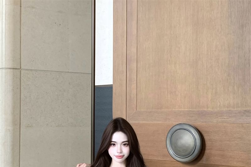 Print Dress Ruffle V-Neck Floral A-Line Mini Sleeveless