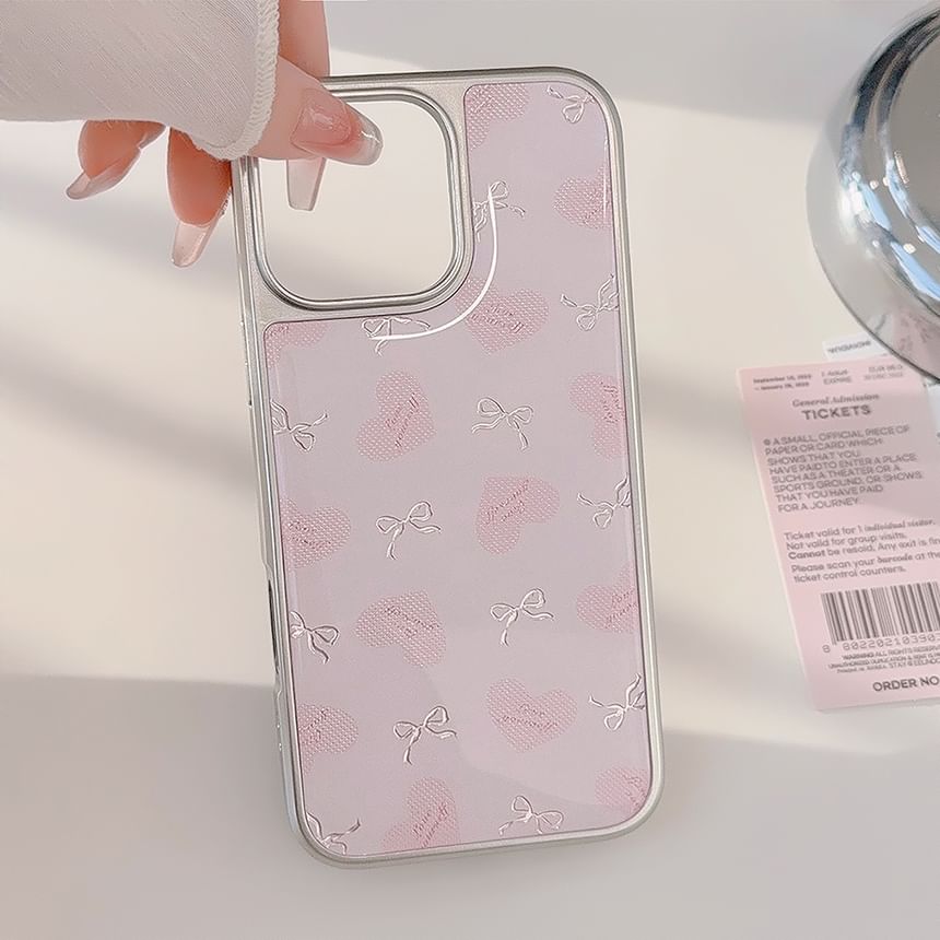 Bow Heart Phone Case