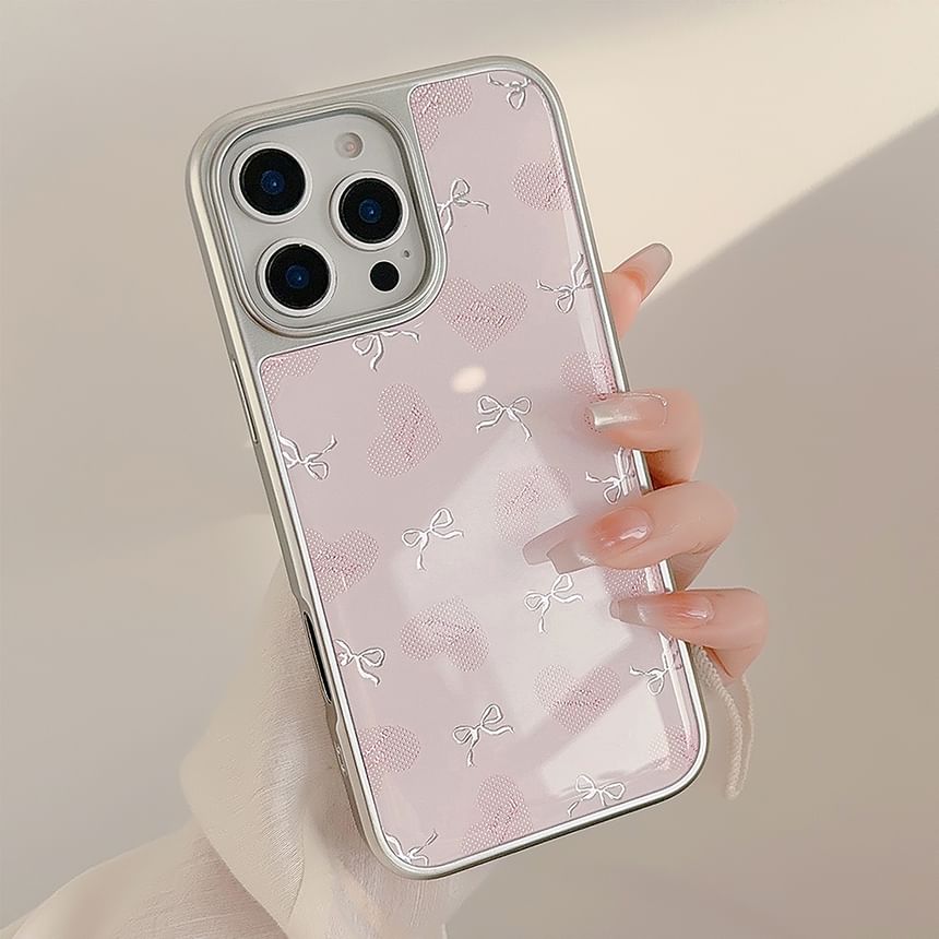 Bow Heart Phone Case