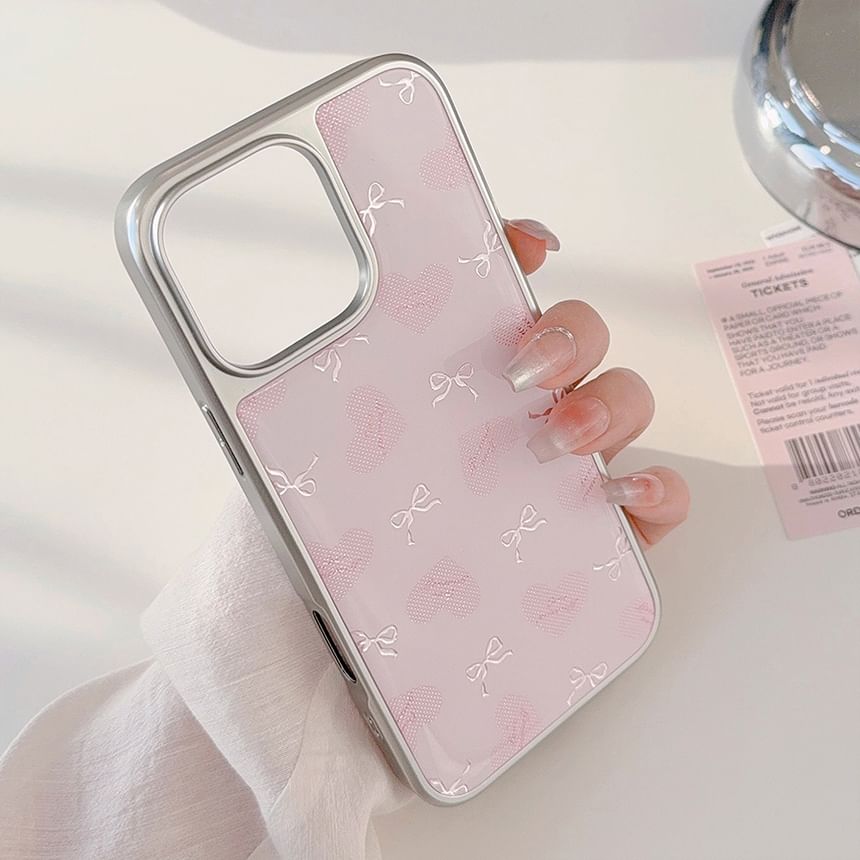 Bow Heart Phone Case