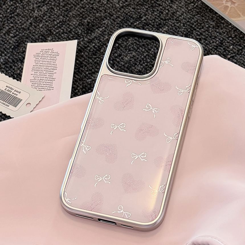 Bow Heart Phone Case