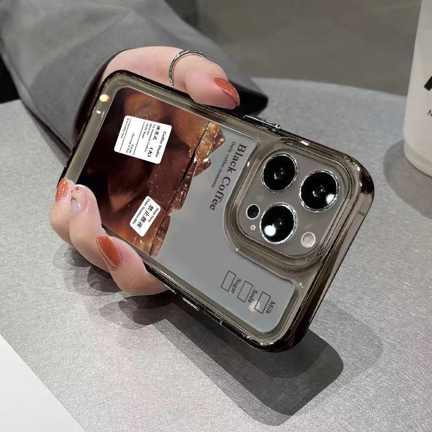 Phone Transparent Case Coffee