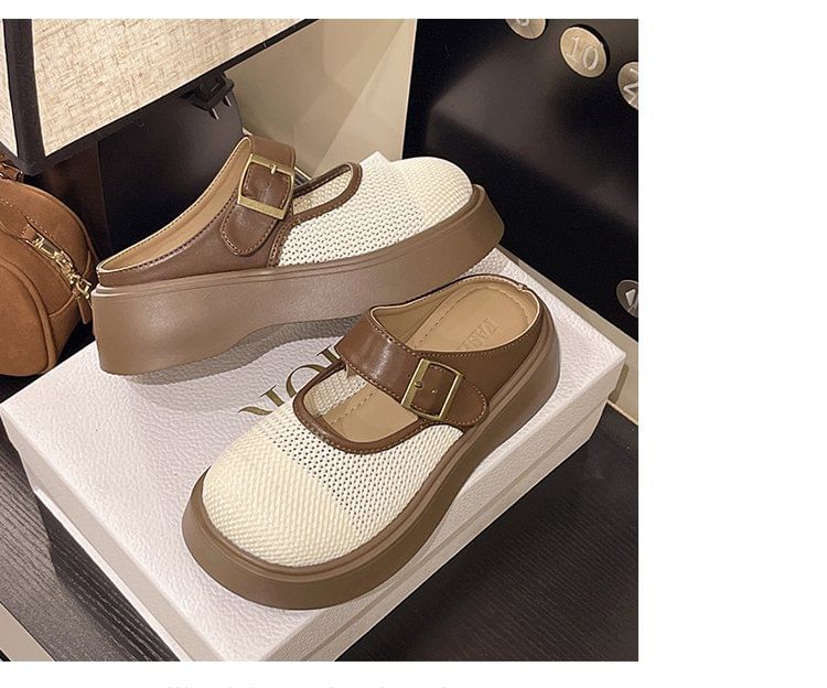 Mary Mules Jane Mesh Platform