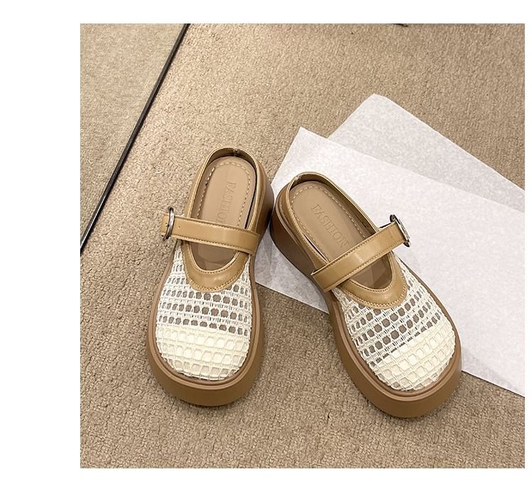 Mary Mules Platform Cutout Jane