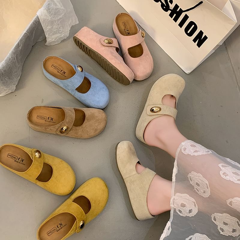 Mary Toe Round Shoes Jane