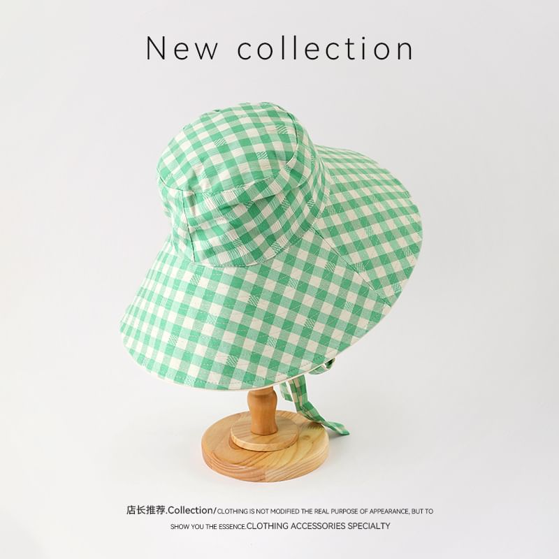 Applique Hat Boonie Plaid