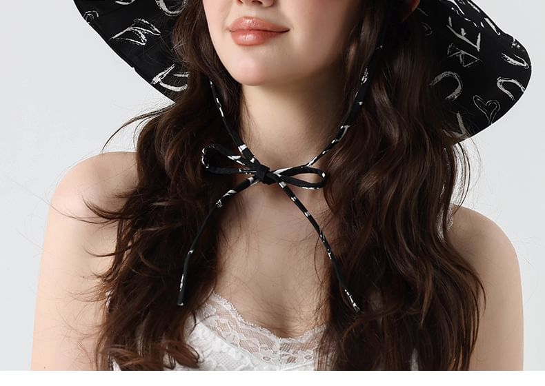 Print Hat Boonie Lettering