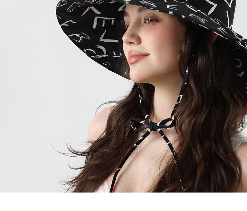 Print Hat Boonie Lettering