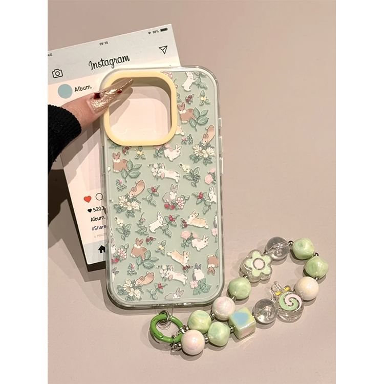 Print Phone Case Strap Rabbit / Set