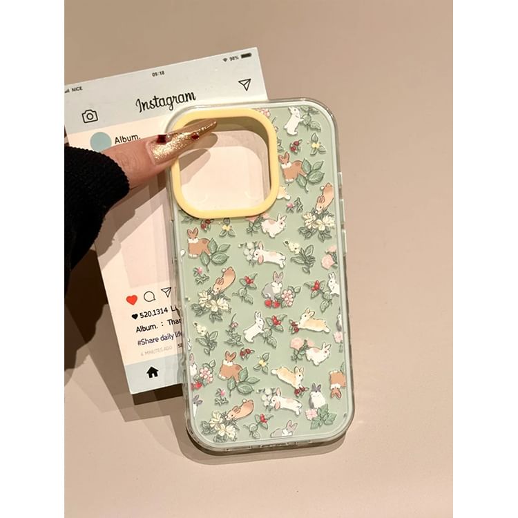 Print Phone Case Strap Rabbit / Set