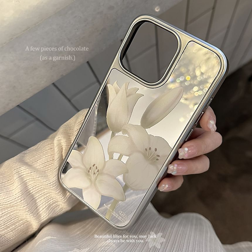 Print / Strap Phone Set Case Floral