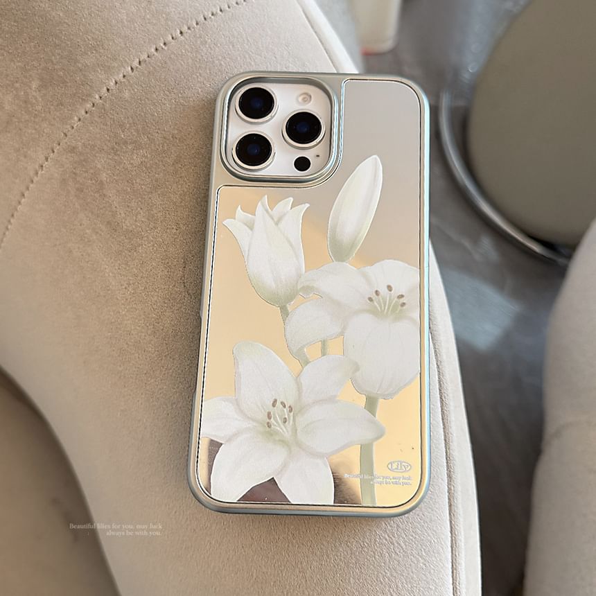 Print / Strap Phone Set Case Floral