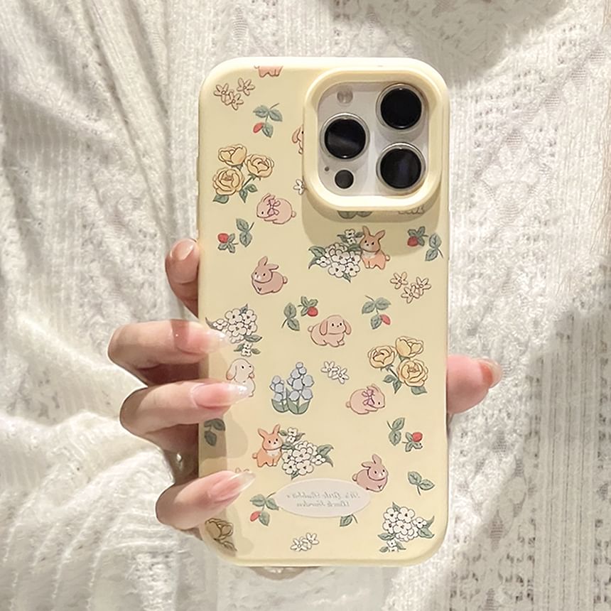 Strap / Bead Case Phone Rabbit Set Print
