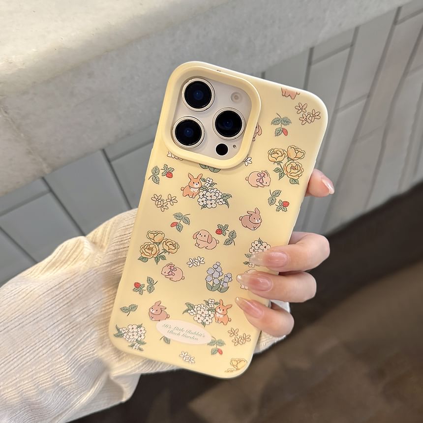 Strap / Bead Case Phone Rabbit Set Print