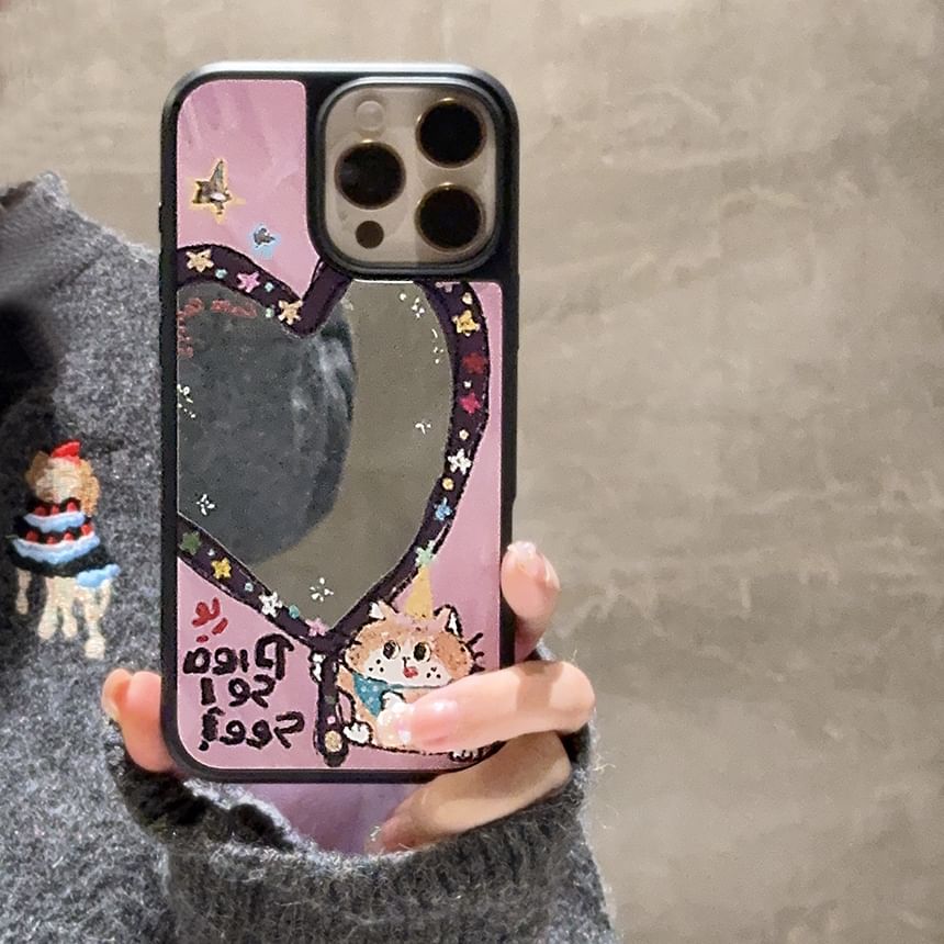 Phone Star / Mirror Heart Bead Case Shape Strap Set