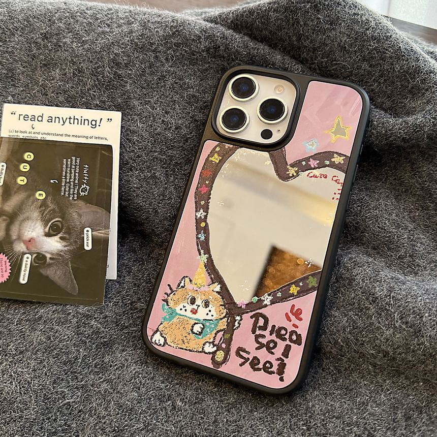 Phone Star / Mirror Heart Bead Case Shape Strap Set