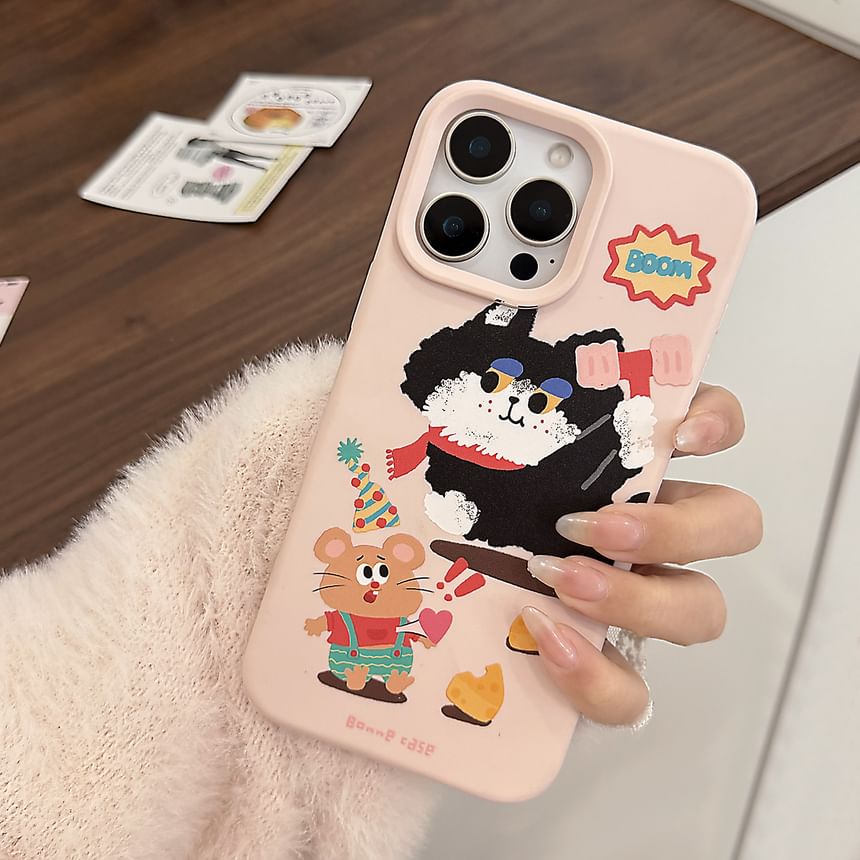 Print Cartoon / Phone Strap Set Case Bead