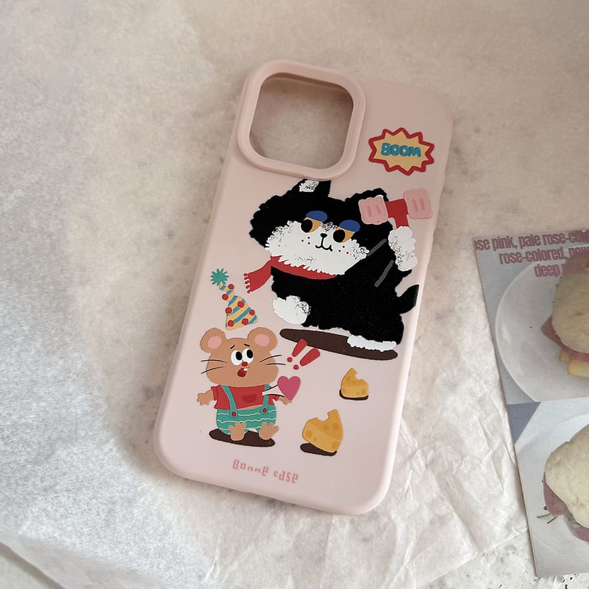 Print Cartoon / Phone Strap Set Case Bead