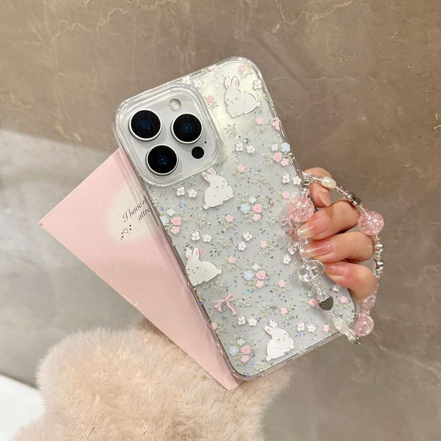 Set Rabbit Strap Phone Case Bead / Print