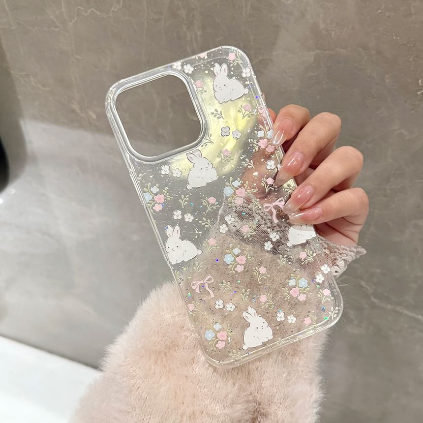 Set Rabbit Strap Phone Case Bead / Print