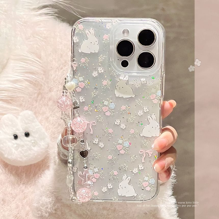 Set Rabbit Strap Phone Case Bead / Print