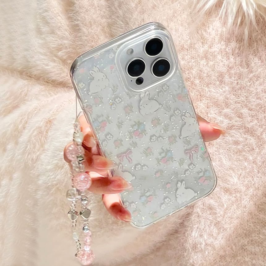 Set Rabbit Strap Phone Case Bead / Print