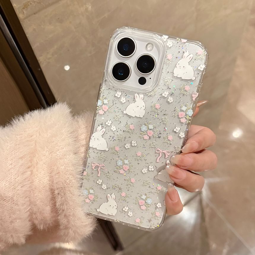 Set Rabbit Strap Phone Case Bead / Print