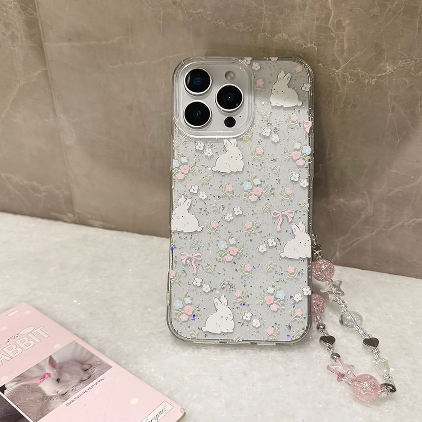 Set Rabbit Strap Phone Case Bead / Print