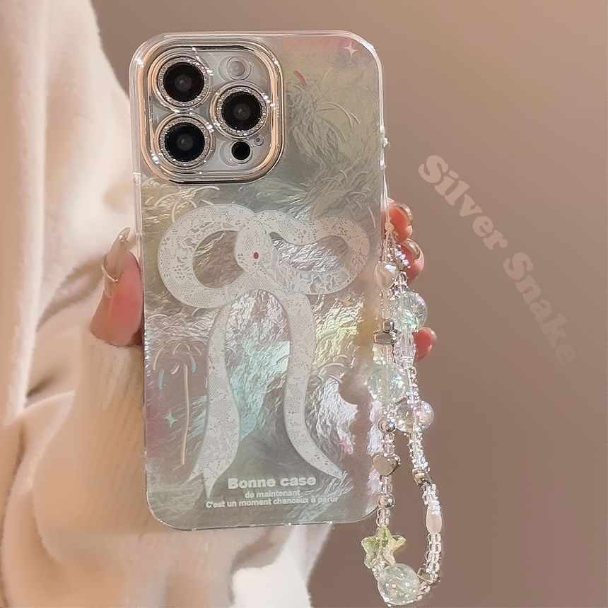 Bead Strap Snake Case / Print Set Phone