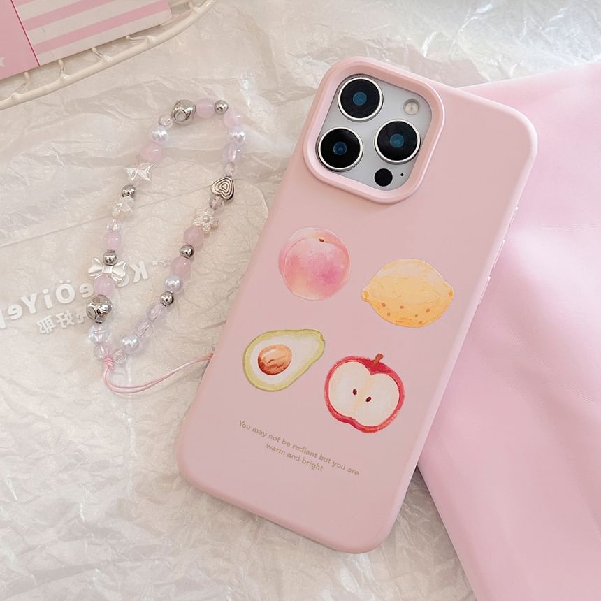 / Strap Bead Set Phone Case Print Fruit